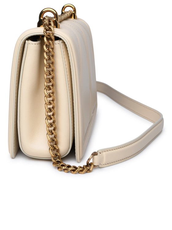 Shop Dolce & Gabbana Cream Leather Bag In Neutrals