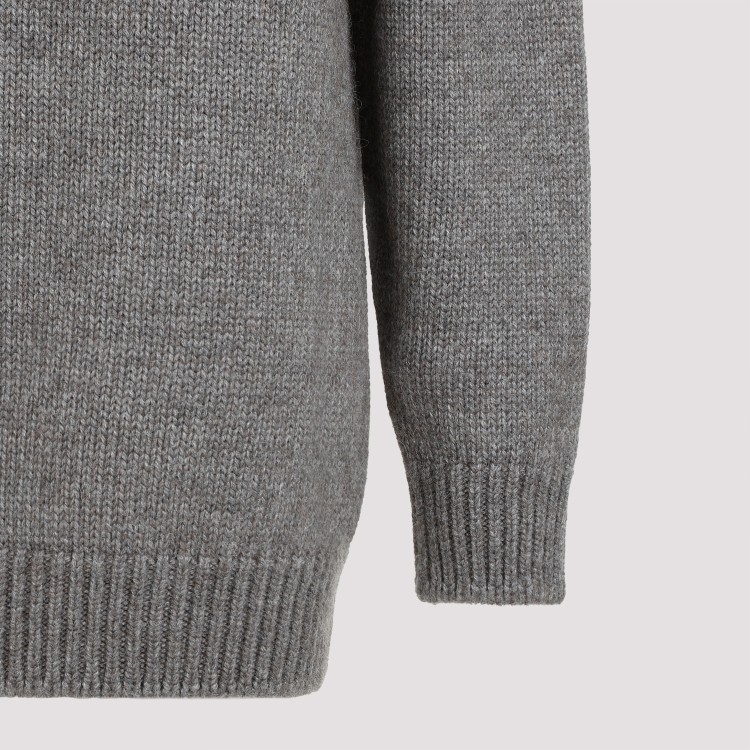 Shop The Row Elu Light Sage Alpaca And Silk Sweater In Grey