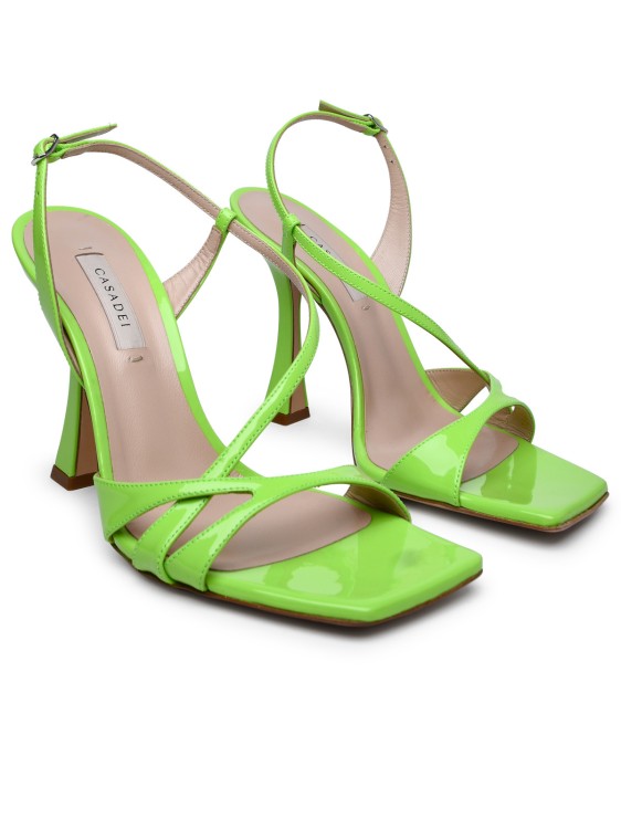 Shop Casadei Tiffany Sandal In Green