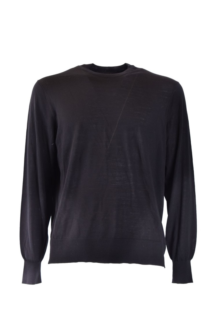 Shop Neil Barrett Classic Black Wool Sweater