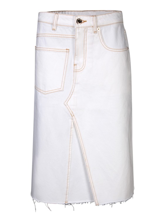 Tory Burch Cotton Skirt In White