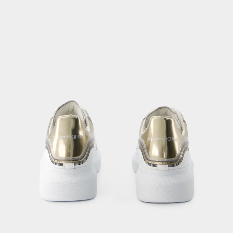 Shop Alexander Mcqueen Oversized Sneakers - Leather - White/vanilla