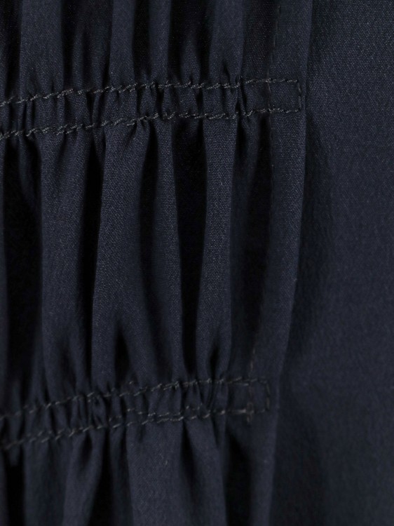 Shop Chloé Silk Dress With Frontal Drapery In Black