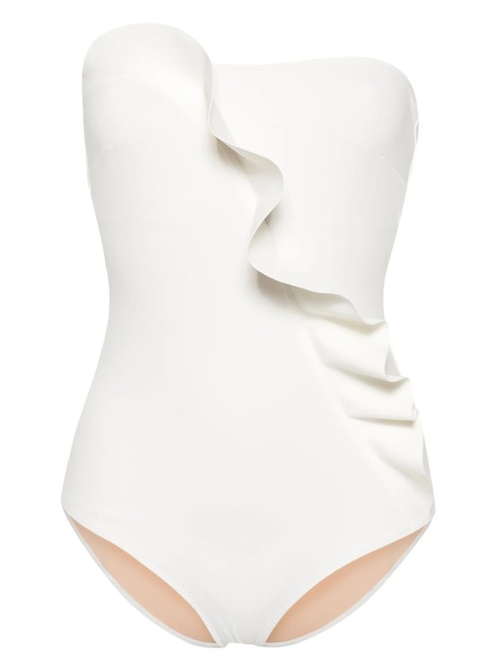 Shop Evarae White Strapless Swimsuit