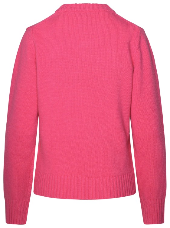 Shop Ganni Fuchsia Wool Blend Sweater In Pink