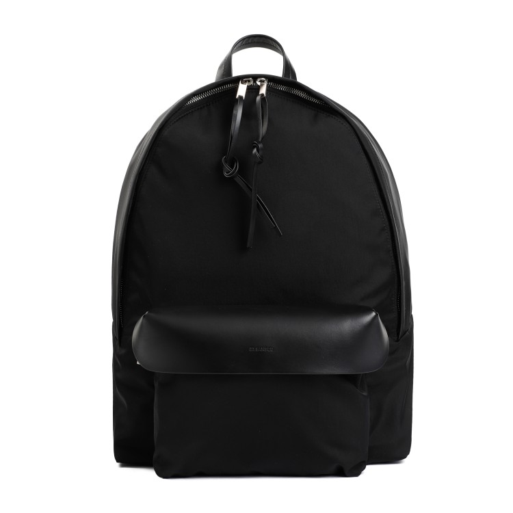 Shop Jil Sander Black Lid Backpack