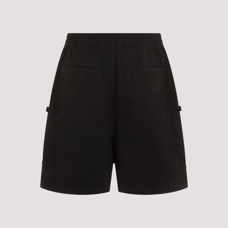Shop Rick Owens Drkshdw Bauhaus Black Cotton Shorts