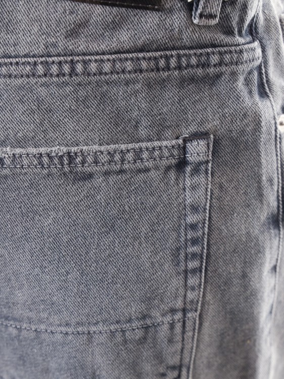 Shop Our Legacy Cotton Jeans With Back Logo Patch In Grey