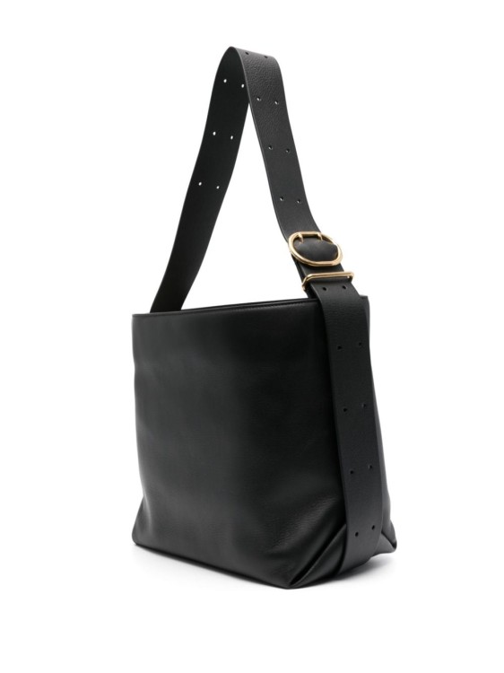 Shop Jil Sander Black Calf Leather Bag