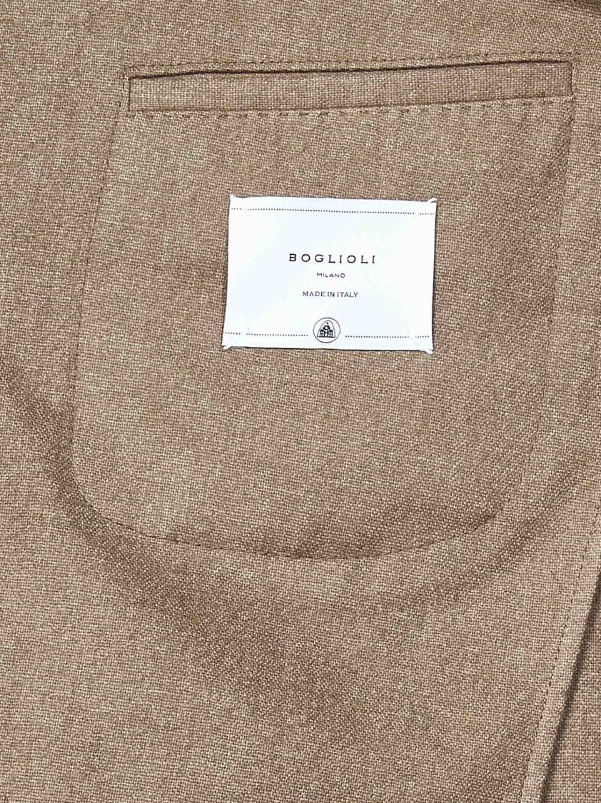 Boglioli K-jacket Jacket In Melange Wool In Brown
