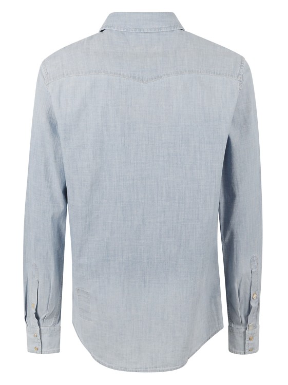 Shop Jacob Cohen Light Blue Cotton Denim Shirts In White