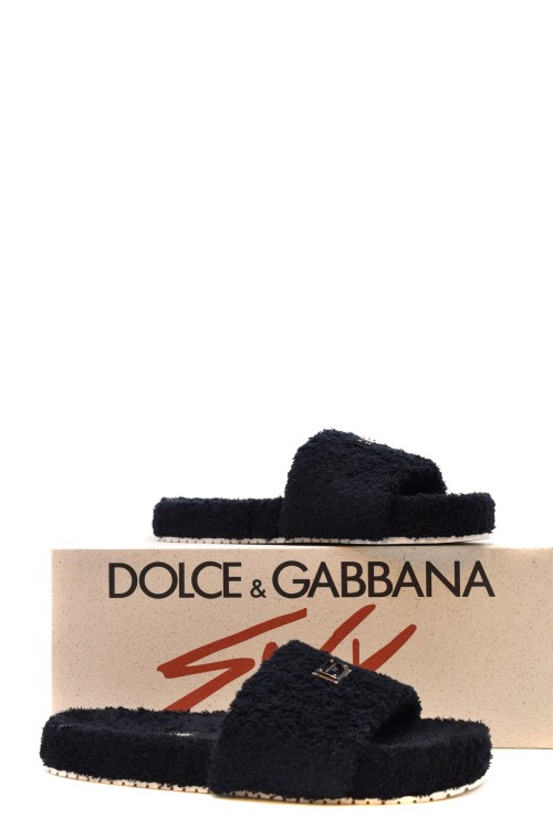 Shop Dolce & Gabbana Black Slides