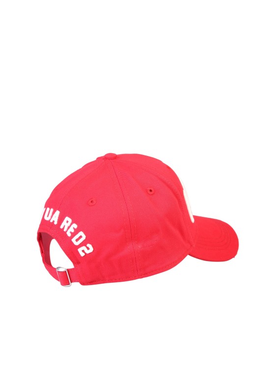 Shop Dsquared2 Embroidered Baseball Hat In Red