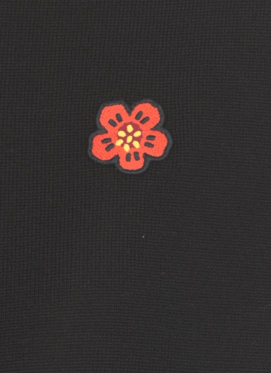 Shop Kenzo Boke Flower Cropped Sweater In Black