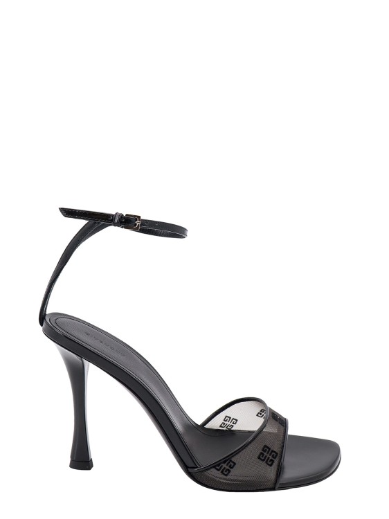 Shop Givenchy Stitch Sandals In 4g Mesh In Grey