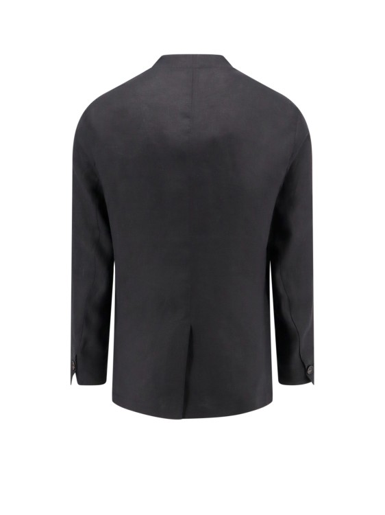 Shop Hevo Linen Shirt In Black