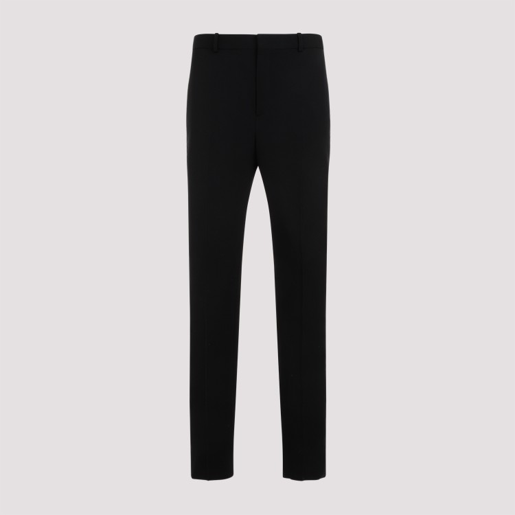 Saint Laurent Classic Wool Pants In Black
