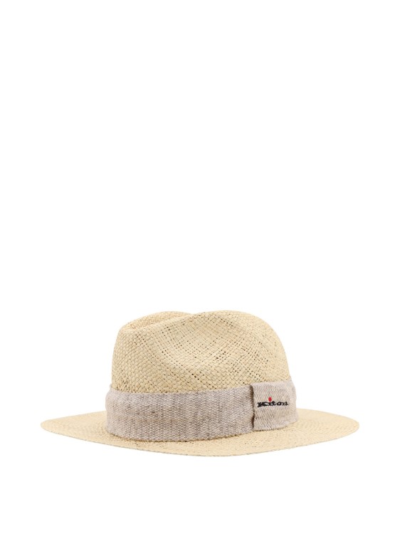 Shop Kiton Straw Hat In Neutrals