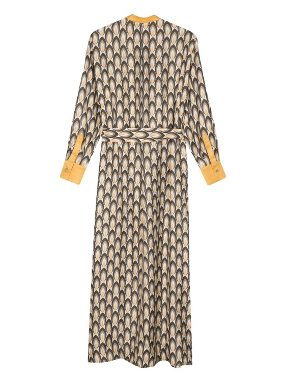Shop Lorena Antoniazzi Multicolored Geometric-pattern Maxi Dress