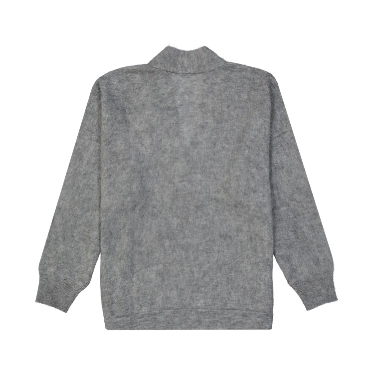 Shop Brunello Cucinelli Mohair Wool Pullover In Grey