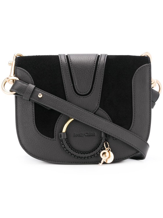 See By Chloé Black Cotton/leather Hana Crossbody Bag In Grey