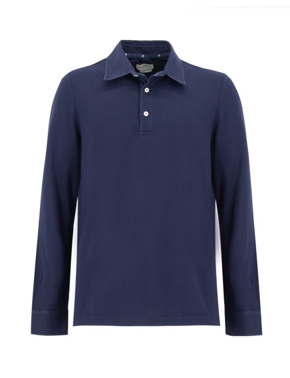 Ballantyne Blue Cotton Polo Shirt In Black