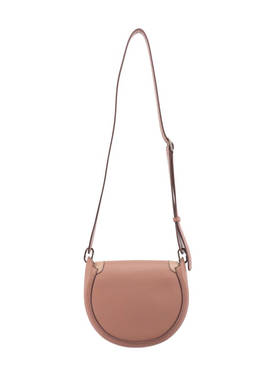 Shop Chloé Metal Ring Leather Shoulder Bag In Pink