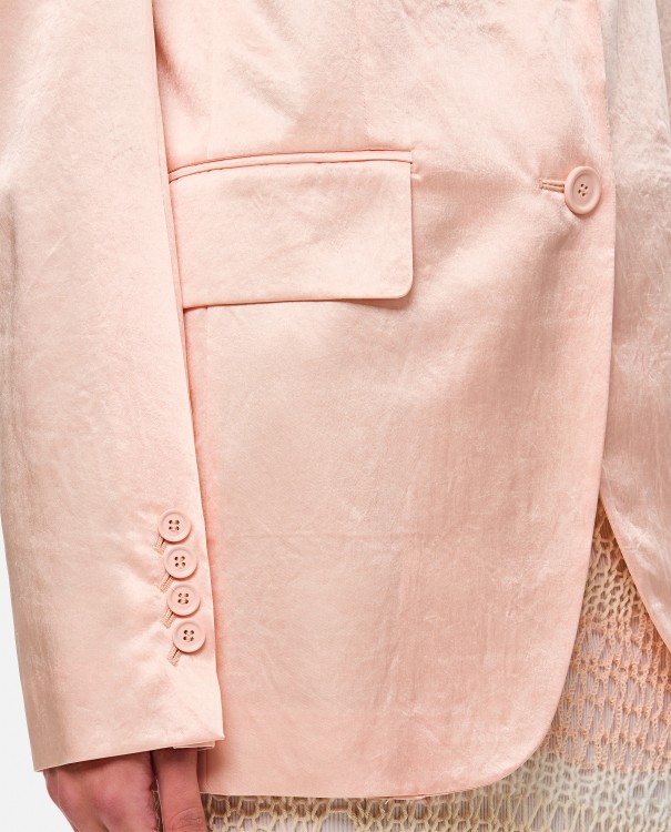 Shop Sportmax Volante Single-breasted Jacket In Pink