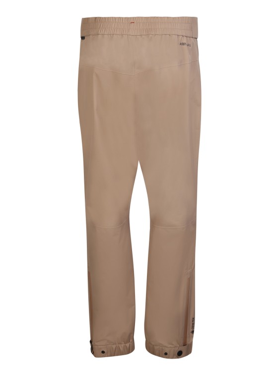 Shop Moncler Day-namic Shell Beige Trousers In Brown
