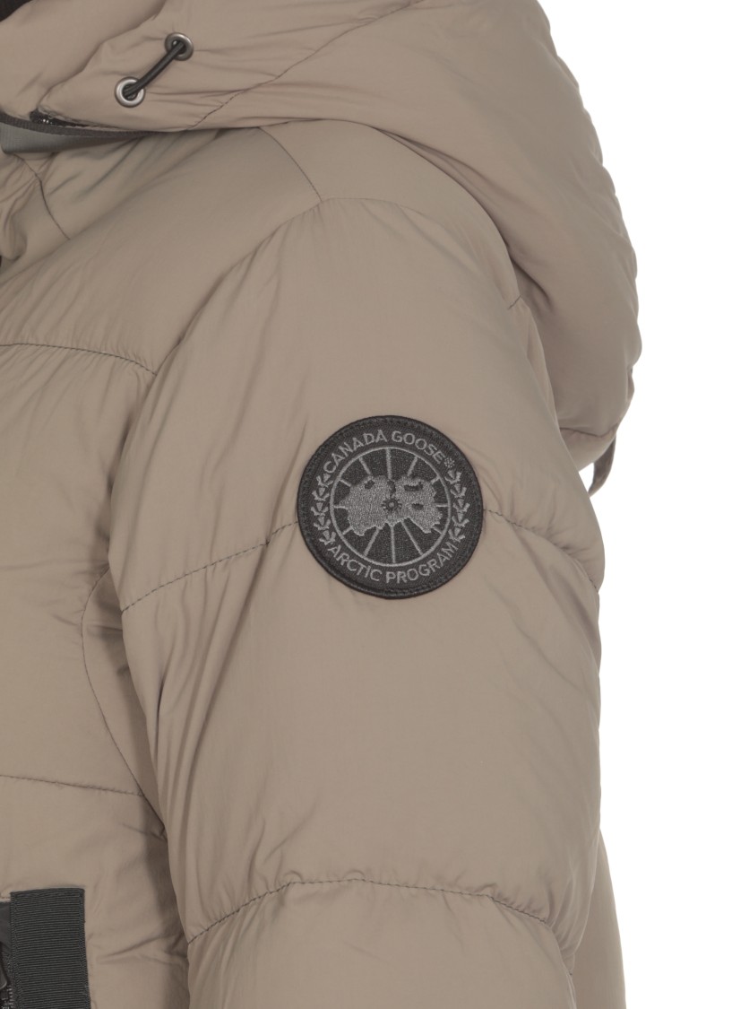 Shop Canada Goose Byward Padded And Quilted Coat In Green