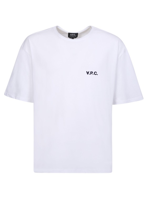 Shop Apc White Short Sleeves T-shirt