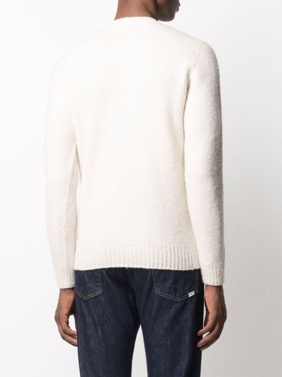 Shop Drumohr Black Knit Sweater In White