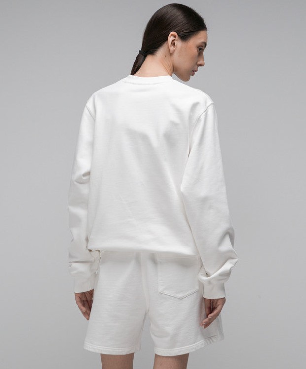 Shop Casablanca Studio De Musique Organic-cotton Sweatshirt In White