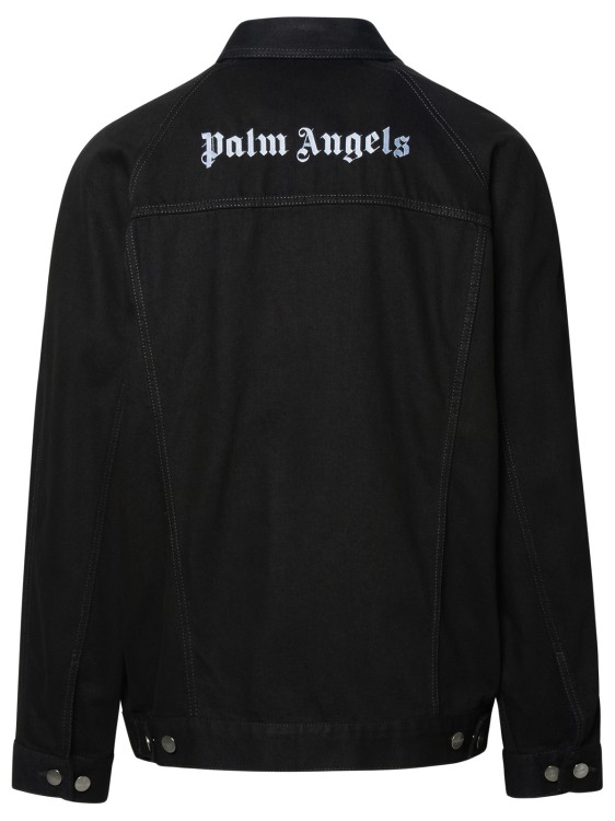 Shop Palm Angels Jubbin Jeans Logo In Black