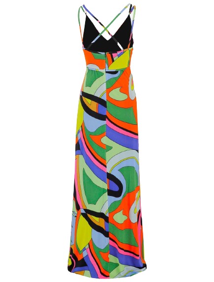 Moschino St. All-over Dress In Multicolor