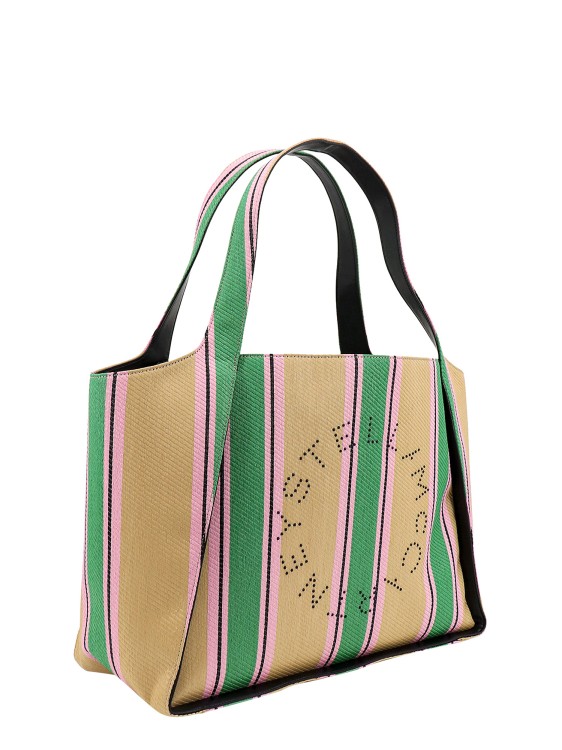 Shop Stella Mccartney Alter Mat And Rafia Tote Bag In Brown