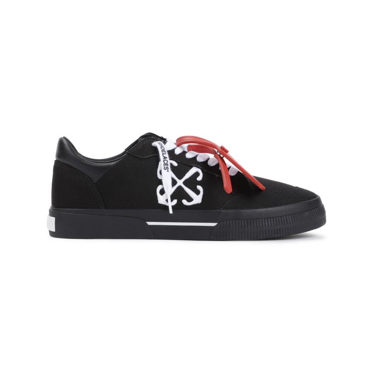 Shop Off-white Black Low Vulcanized Sneakers