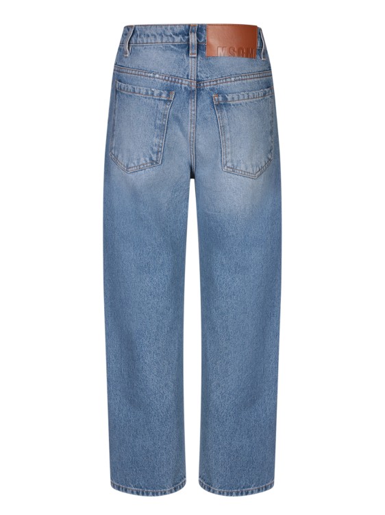 Shop Msgm Regular Fit Jeans In Blue