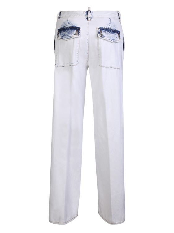 Shop Dsquared2 Faded High Waist Jeans In Neutrals