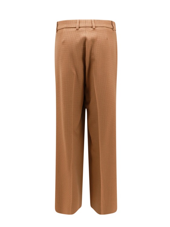 Shop Gucci Trouser With Iconic Metal Horsebit In Brown