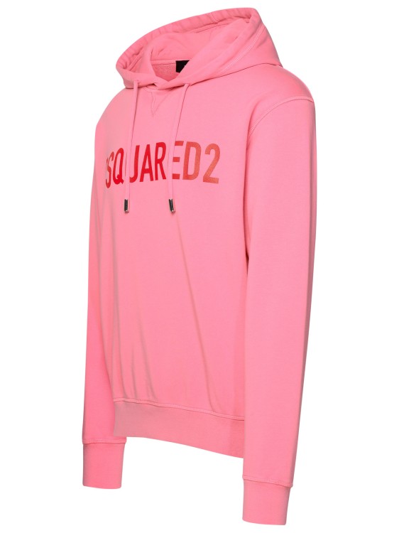Shop Dsquared2 Pink Cotton Hoodie