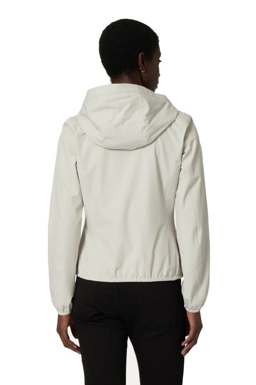 K-way Laurette Plus - Reversible Hooded Jacket In Neutrals