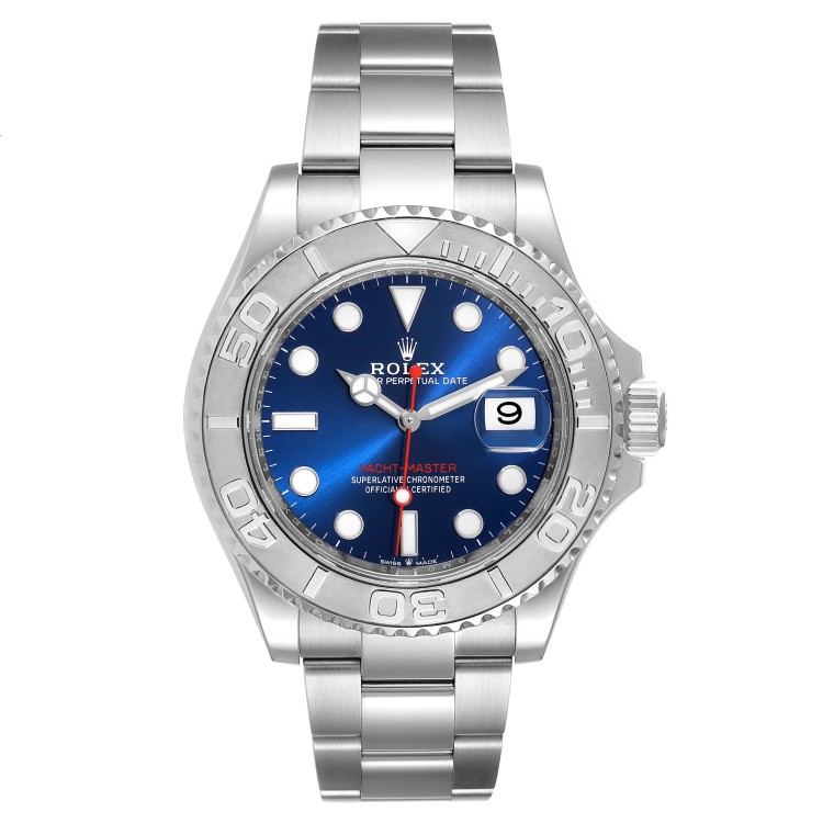 Rolex Yacht-Master 40MM 126622 Platinum Bezel Blue Dial Steel Watch 20