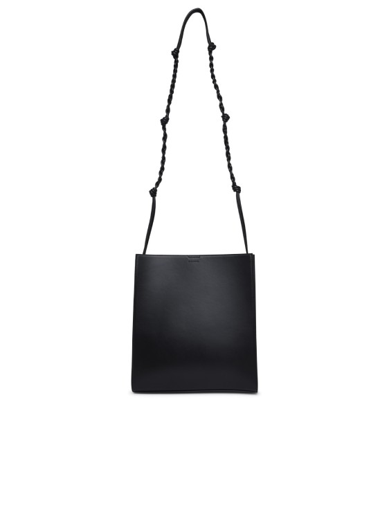 Jil Sander Medium Tangle Bag In Black Leather