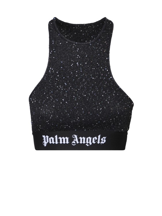 Palm Angels Racer-cut Top In Black