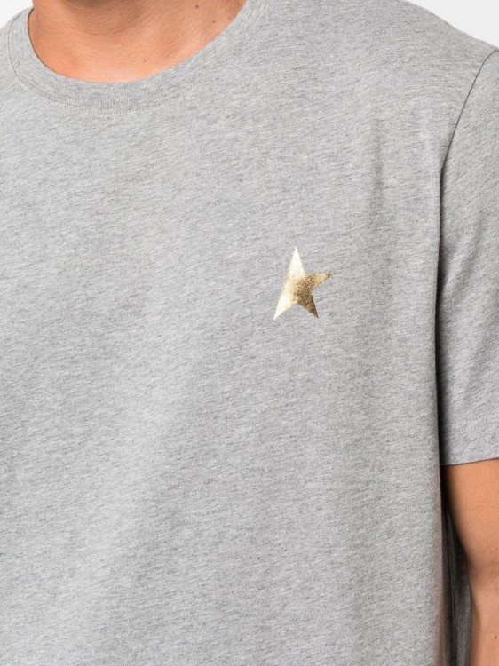 Shop Golden Goose Logo Star-patch T-shirt In White