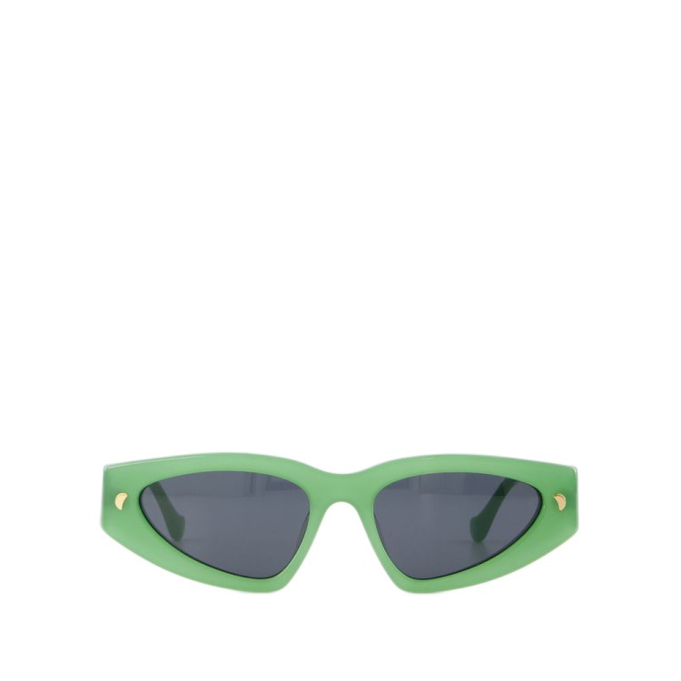 サングラス Crista Sunglasses - Nanushka - Acetate - Green Crista - Bio-Plastic D-Frame Sunglasses - Green – Nanushka