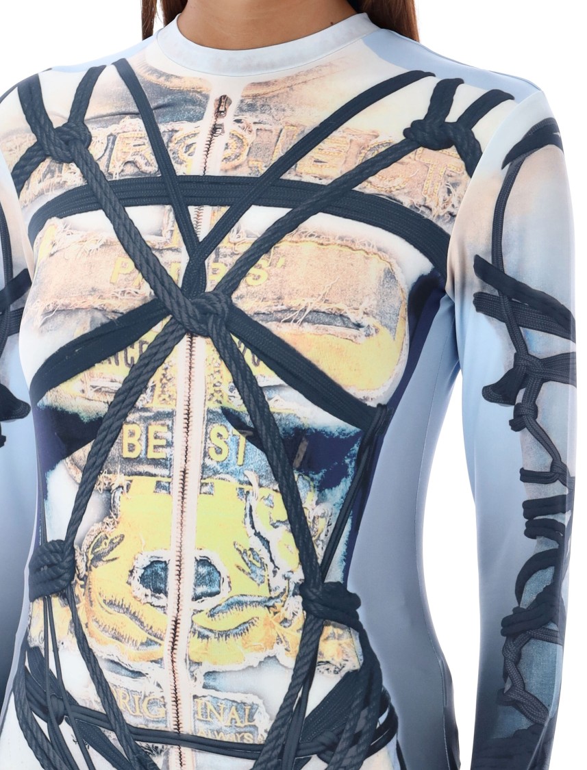 Shop Y/project Bondage Print Top In Multicolor