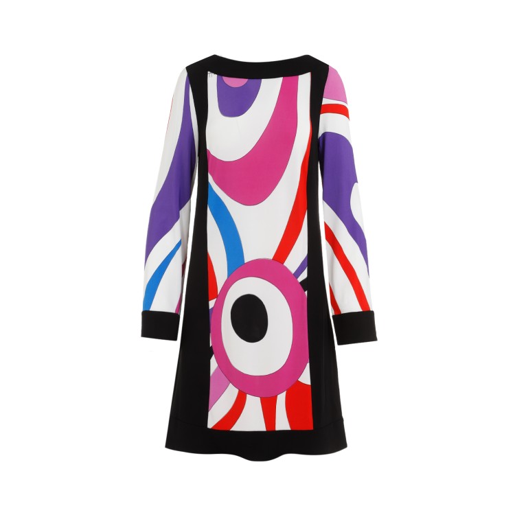 Shop Pucci Viscose Mini Dress In Multicolor