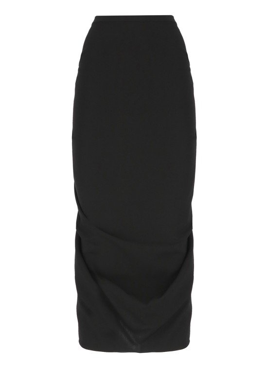 Shop Dries Van Noten Black Wool Blend Skirt